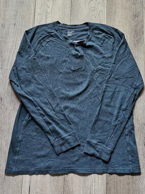 Arcteryx Sirrus LS Henley Shirt Mens XL Grey Long Sleeve Thermal DryTech Pullove
